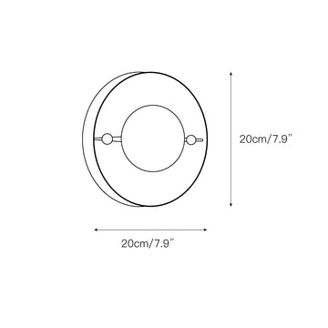 Odis Alabaster Wall Lamp – detail 4 — Dimension drawings 1
