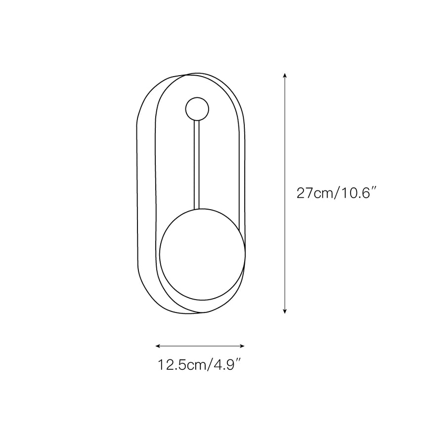 Odis Alabaster Wall Lamp – detail 5 — Dimension drawings 2