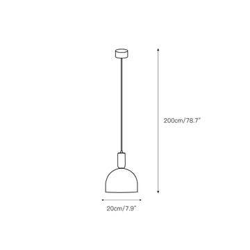 Oki Alabaster Pendant Light – detail 3 — Dimension drawings 1
