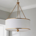 Charger l'image dans la visionneuse de la galerie, Olive Leaf Drum Pendant Lamp
