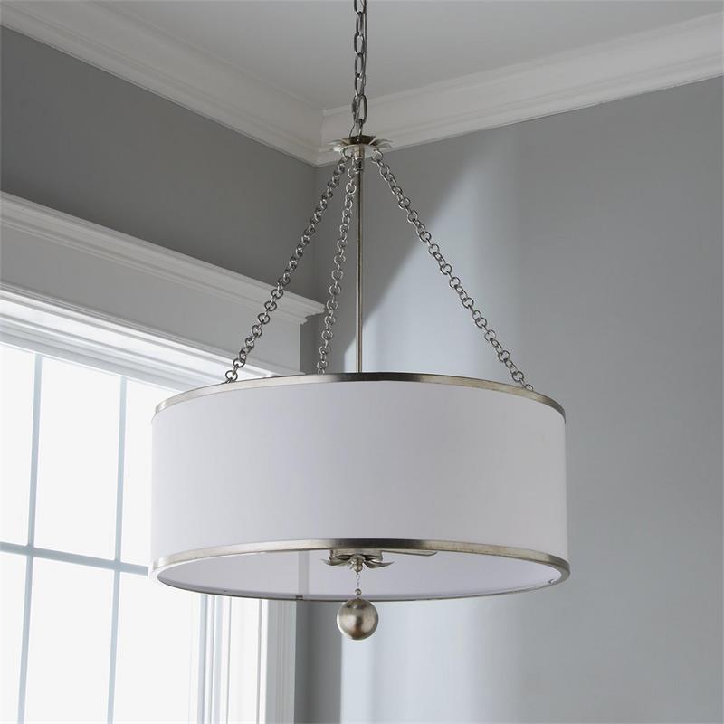 Olive Leaf Drum Pendant Lamp