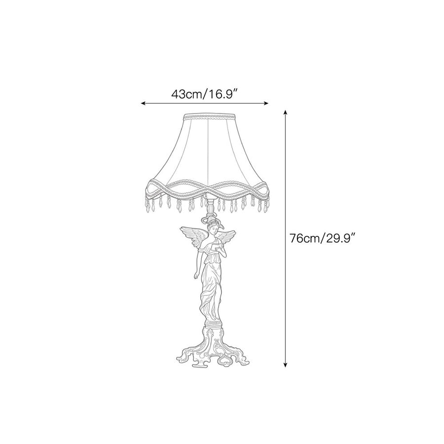 Lampe de Table Olympia Victoire Ailée — Dimension drawings 1