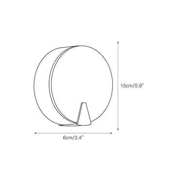 Ophelia Alabaster Round Sconce – detail 3 — Dimension drawings 1