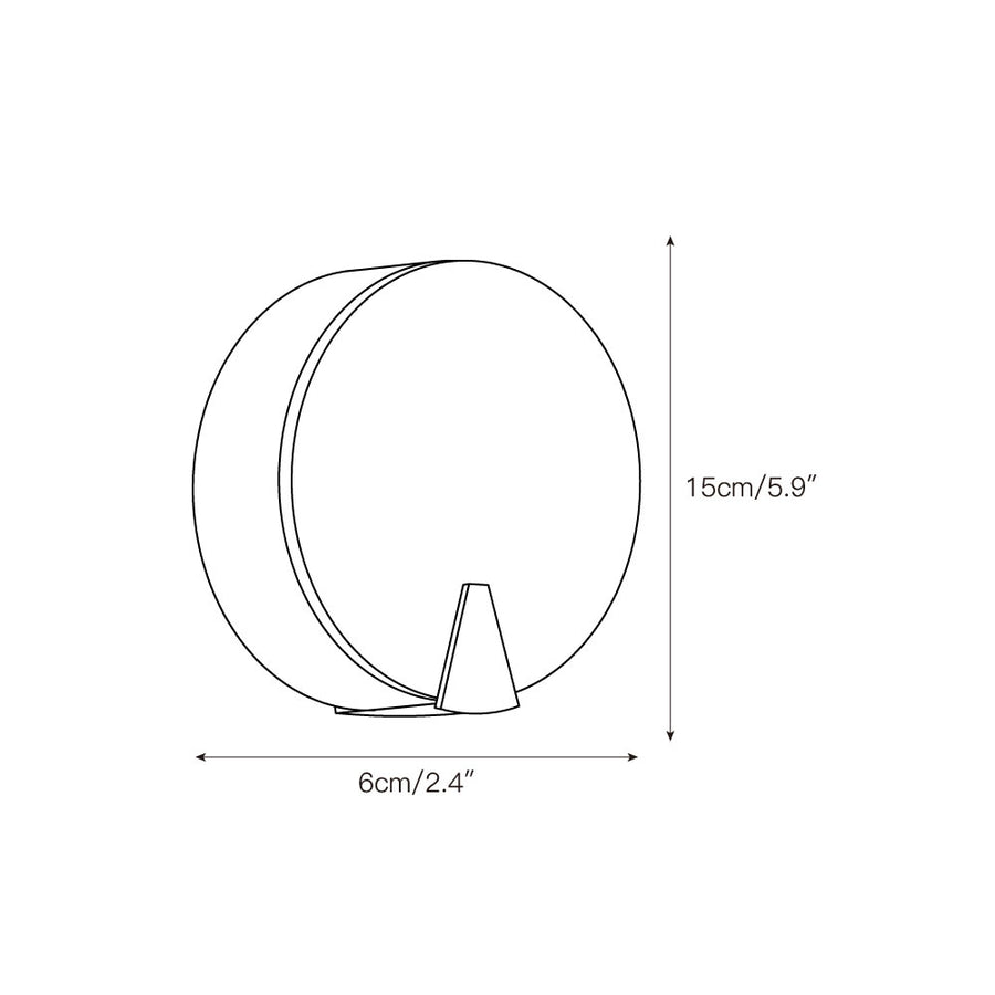 Ophelia Alabaster Round Sconce – detail 3 — Dimension drawings 1