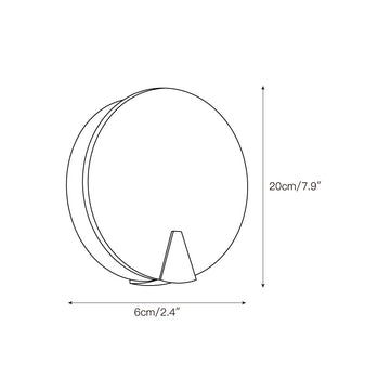Ophelia Alabaster Round Sconce – detail 4 — Dimension drawings 2
