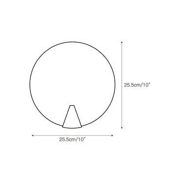 Ophelia Alabaster Round Sconce – detail 5 — Dimension drawings 3