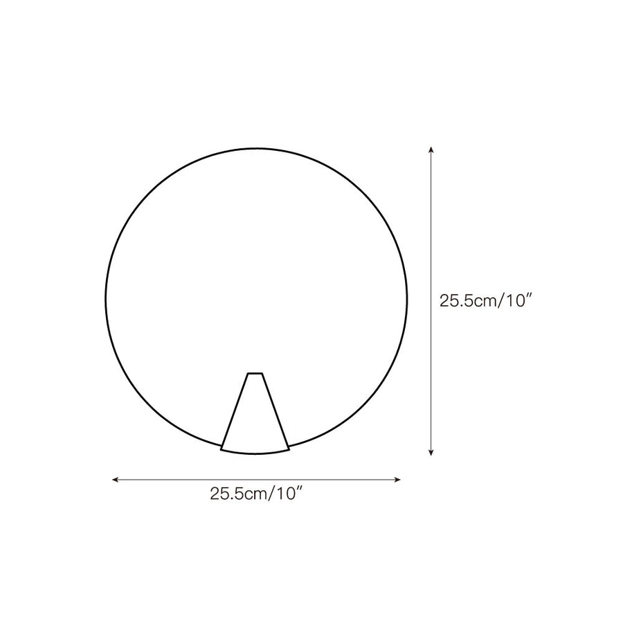 Ophelia Alabaster Round Sconce – detail 5 — Dimension drawings 3