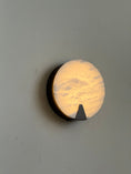 Load image into Gallery viewer, Ophelia Alabaster Round Sconce
