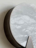 Load image into Gallery viewer, Ophelia Alabaster Round Sconce
