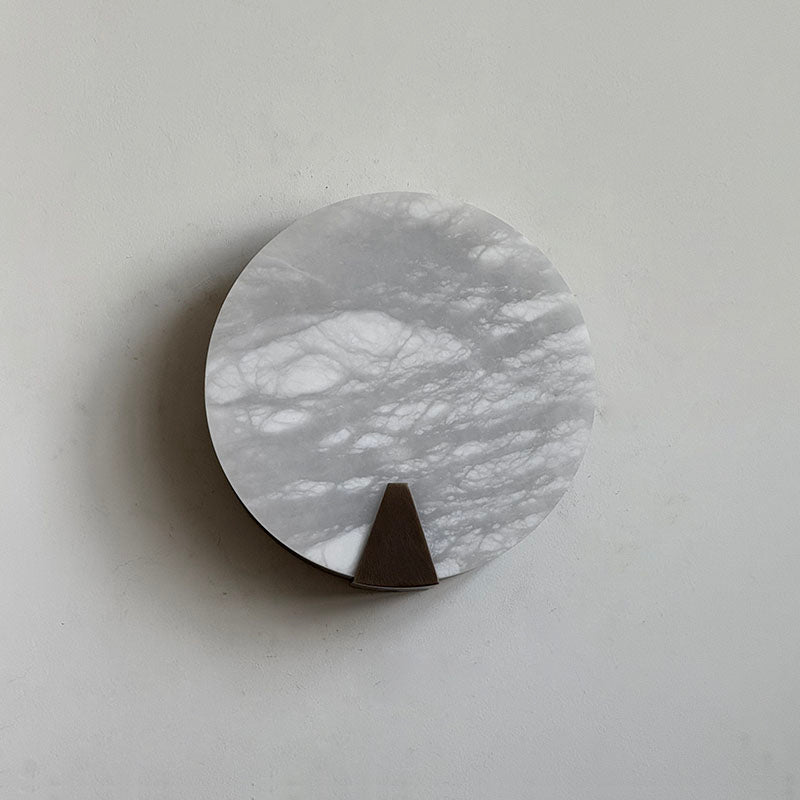 Ophelia Alabaster Round Sconce