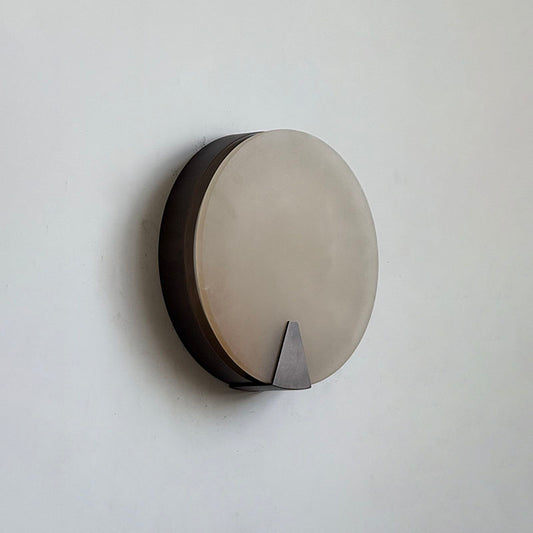 Ophelia Alabaster Round Sconce