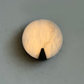 Load image into Gallery viewer, Ophelia Alabaster Round Sconce
