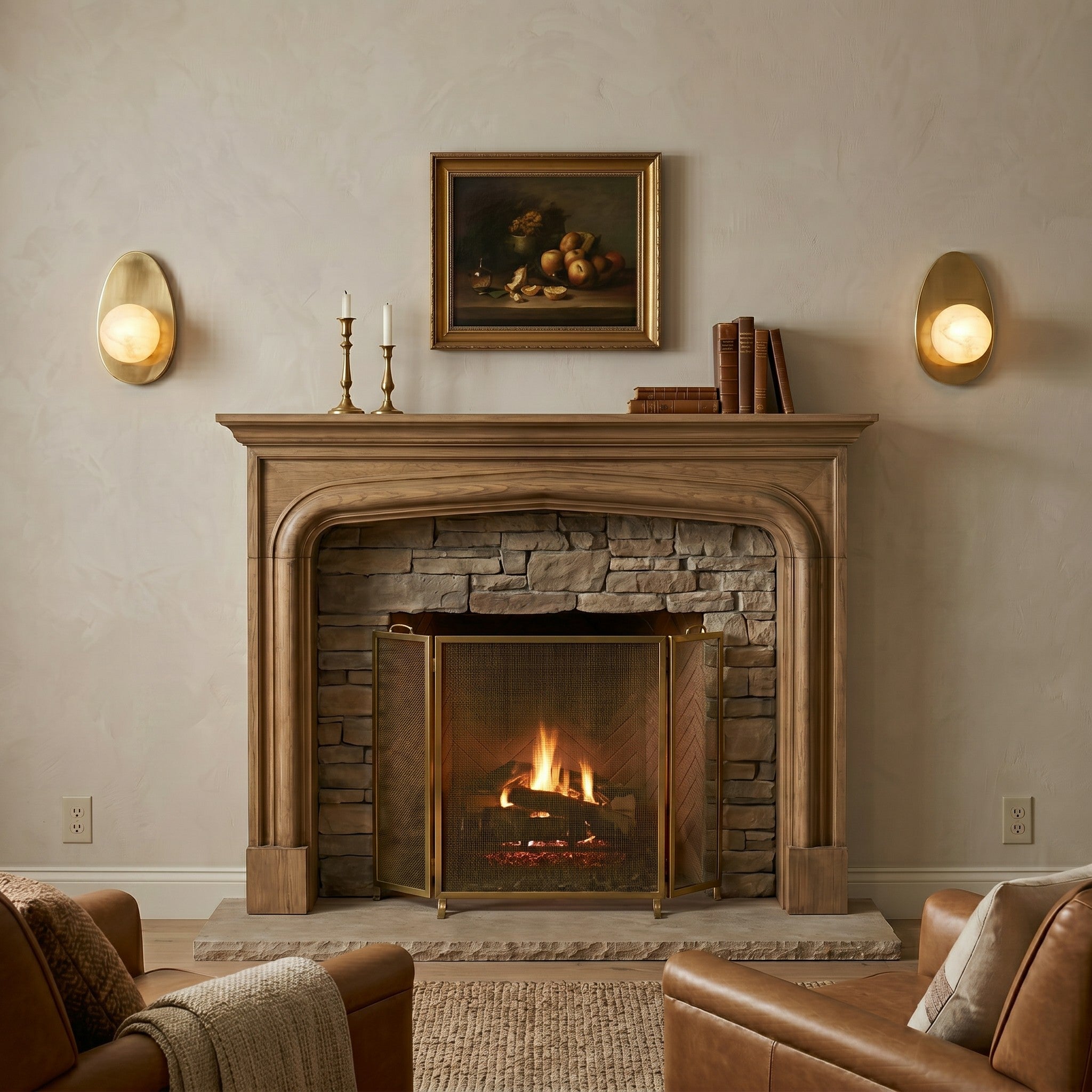 Orba Alabaster Wall Sconce