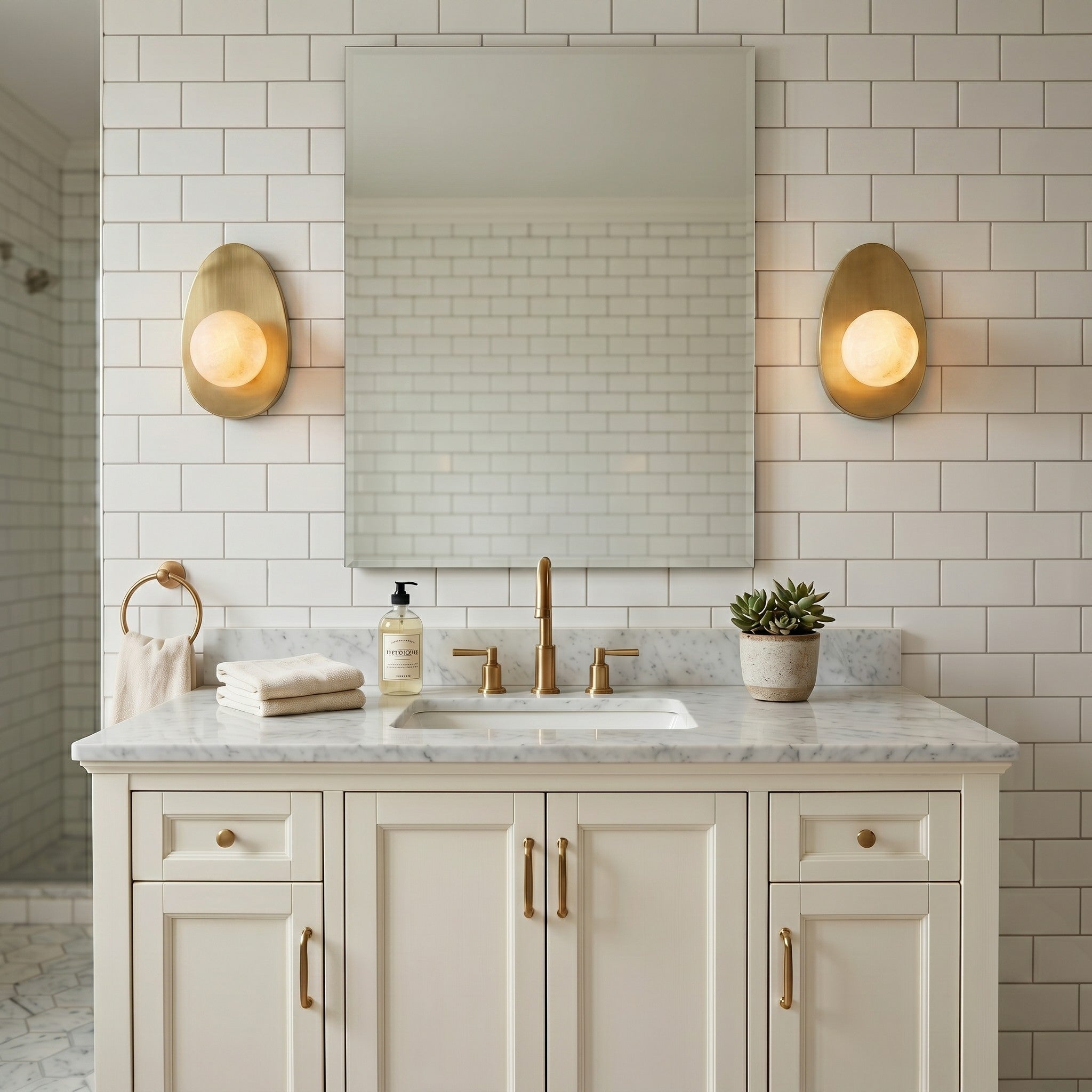 Orba Alabaster Wall Sconce