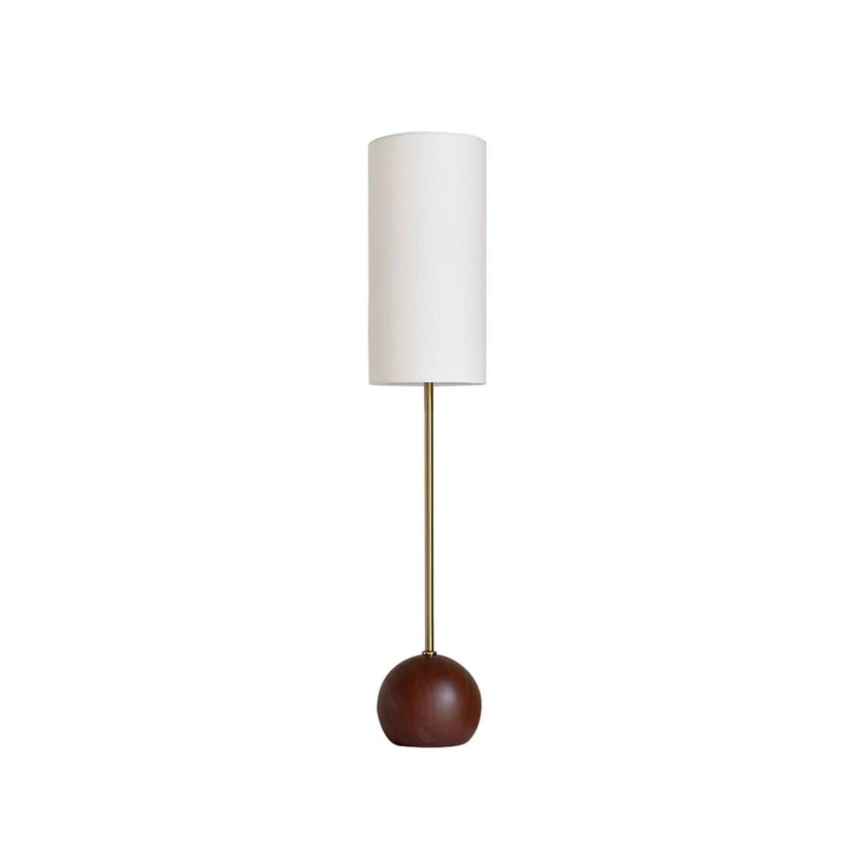 Orbis Wooden Sphere Floor Lamp