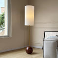 Load image into Gallery viewer, Orbis Wooden Sphere Floor Lamp
