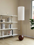 Load image into Gallery viewer, Orbis Wooden Sphere Floor Lamp
