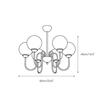 Orivulnum Chandelier – detail 5 — Dimension drawings 3