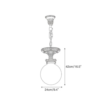 Orleans Pendant Lamp – detail 3 — Dimension drawings 1