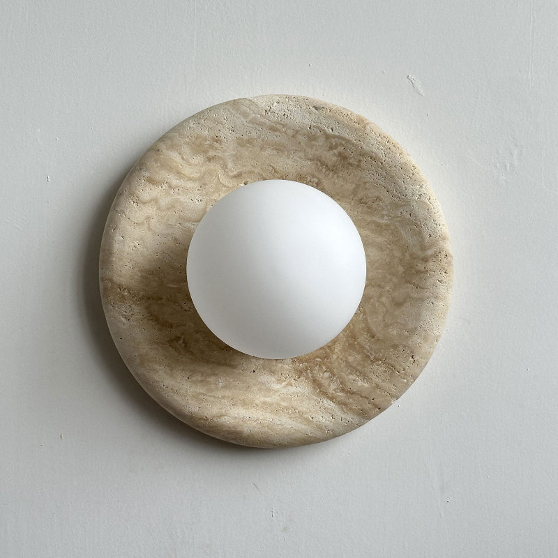 Orli Travertine Marble Sconce