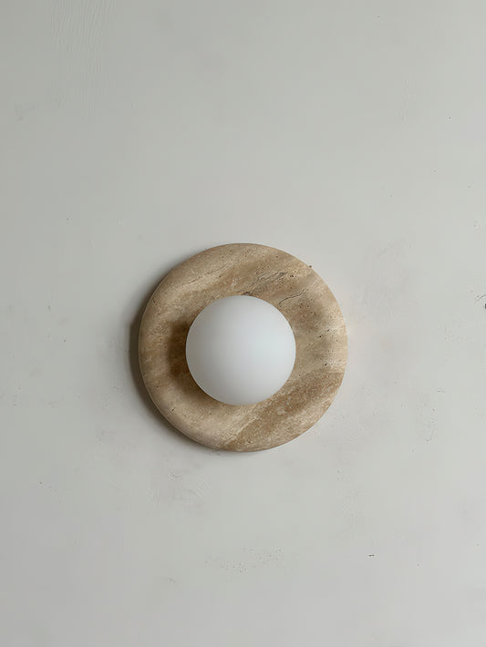 Orli Travertine Sconce