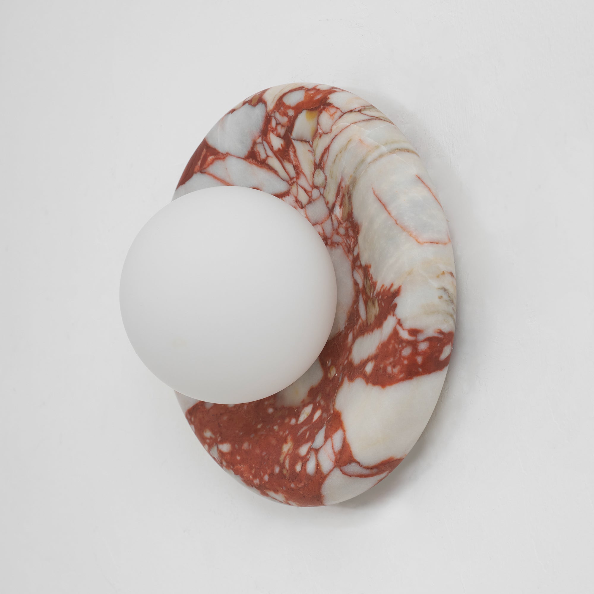Orli Red Marble Sconce