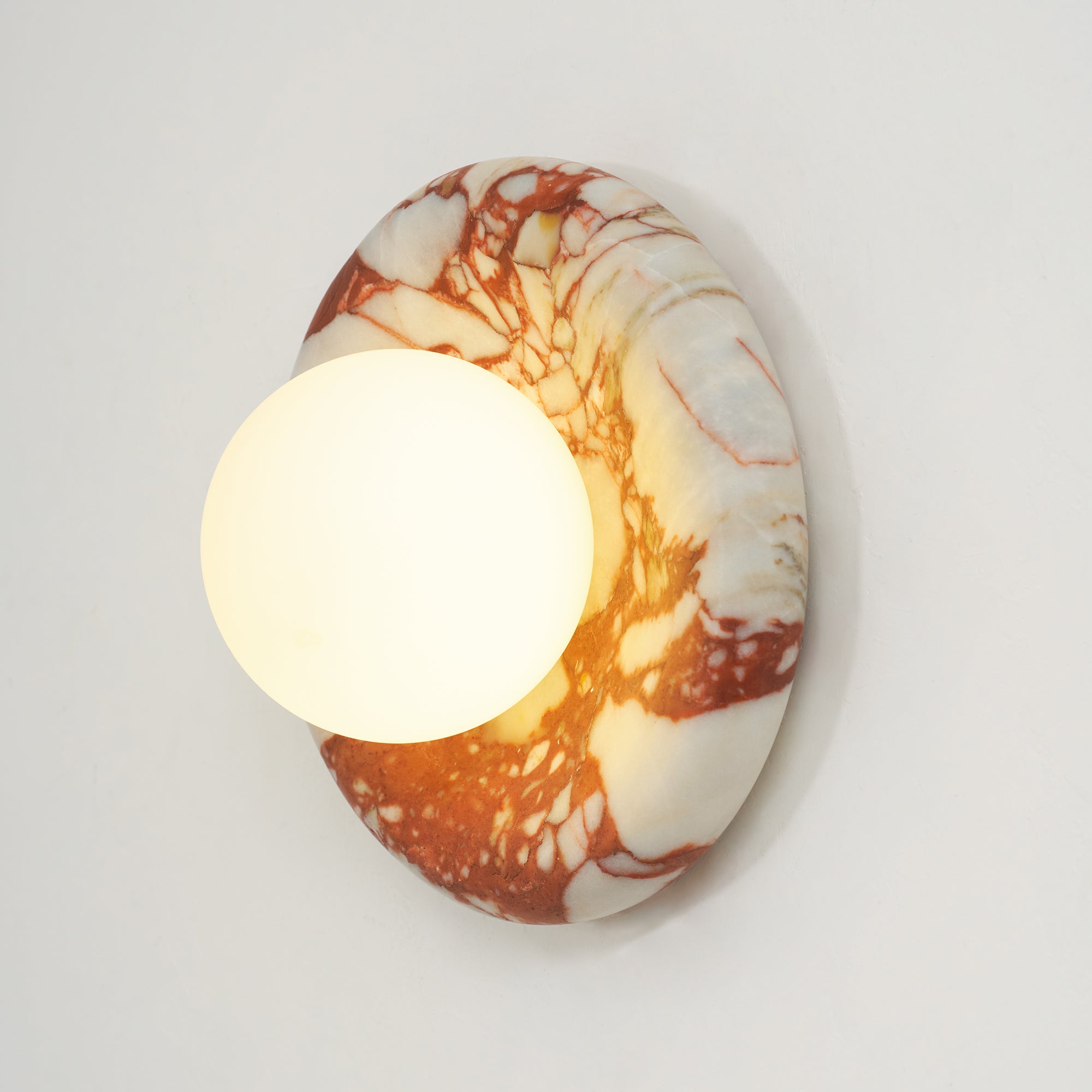 Orli Red Marble Sconce
