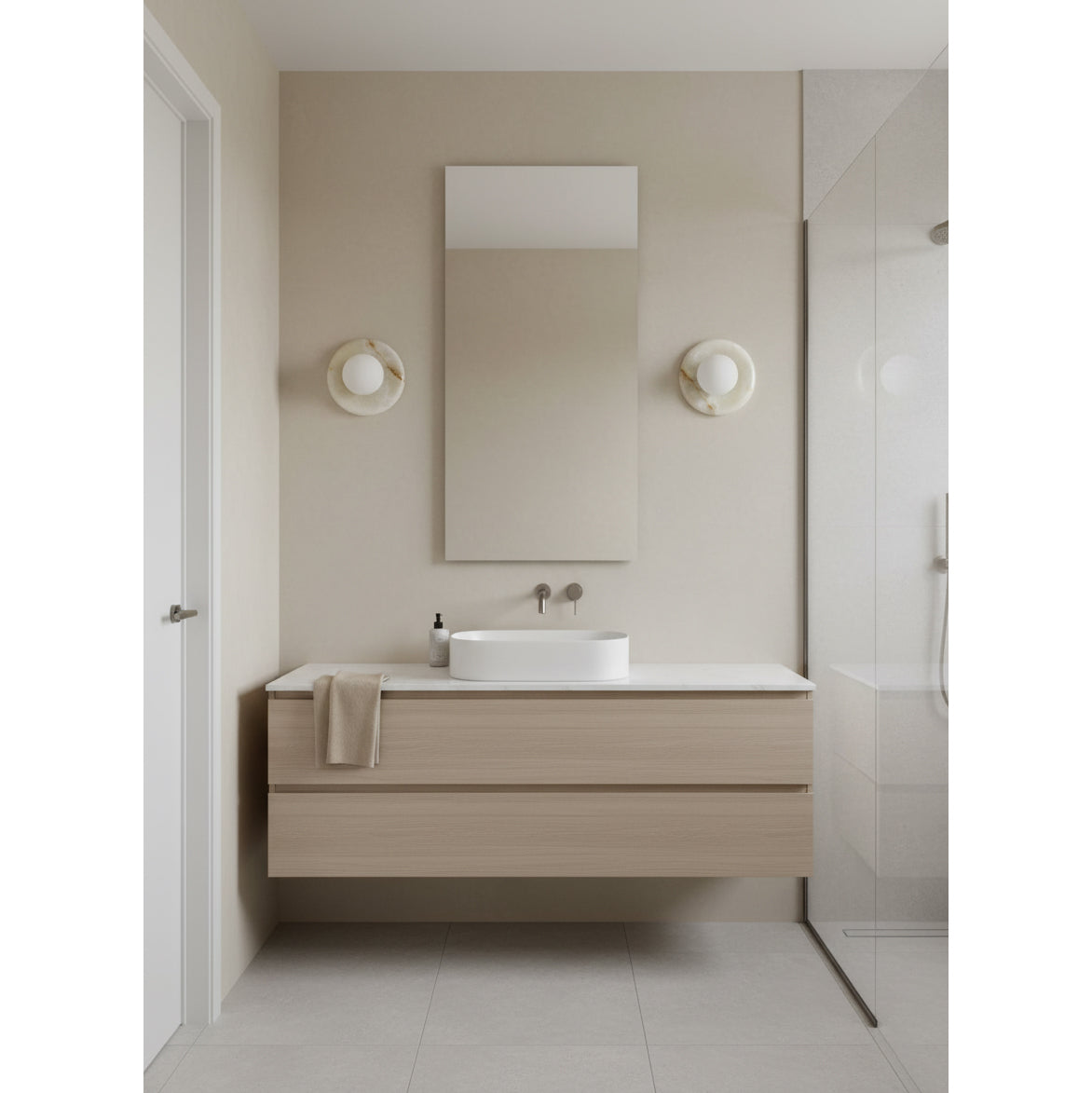 Orli White Jade Sconce