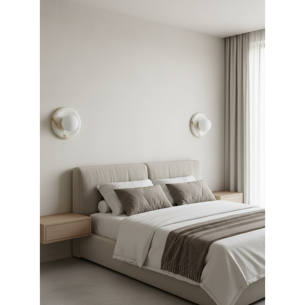 Orli White Jade Sconce