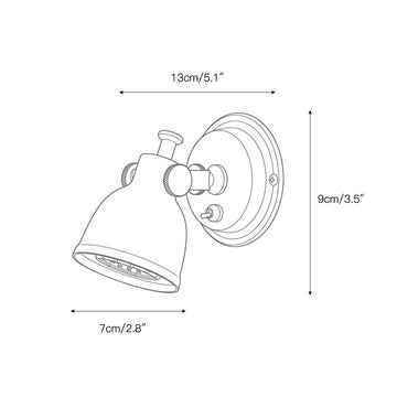 Orwell Wall Sconce – detail 3 — Dimension drawings 1