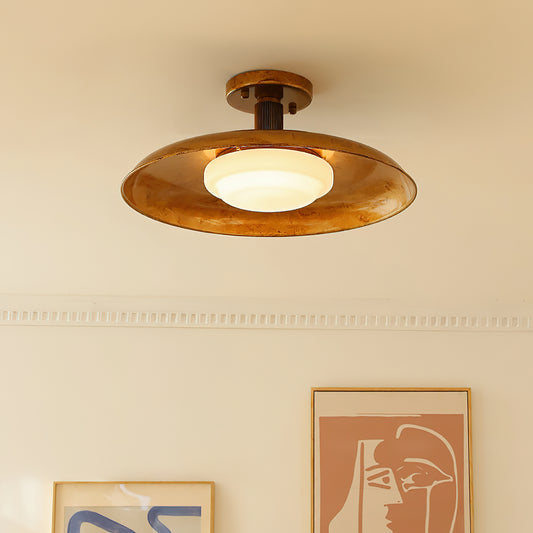 Pot-Lid Style Flat-Panel Ceiling Light