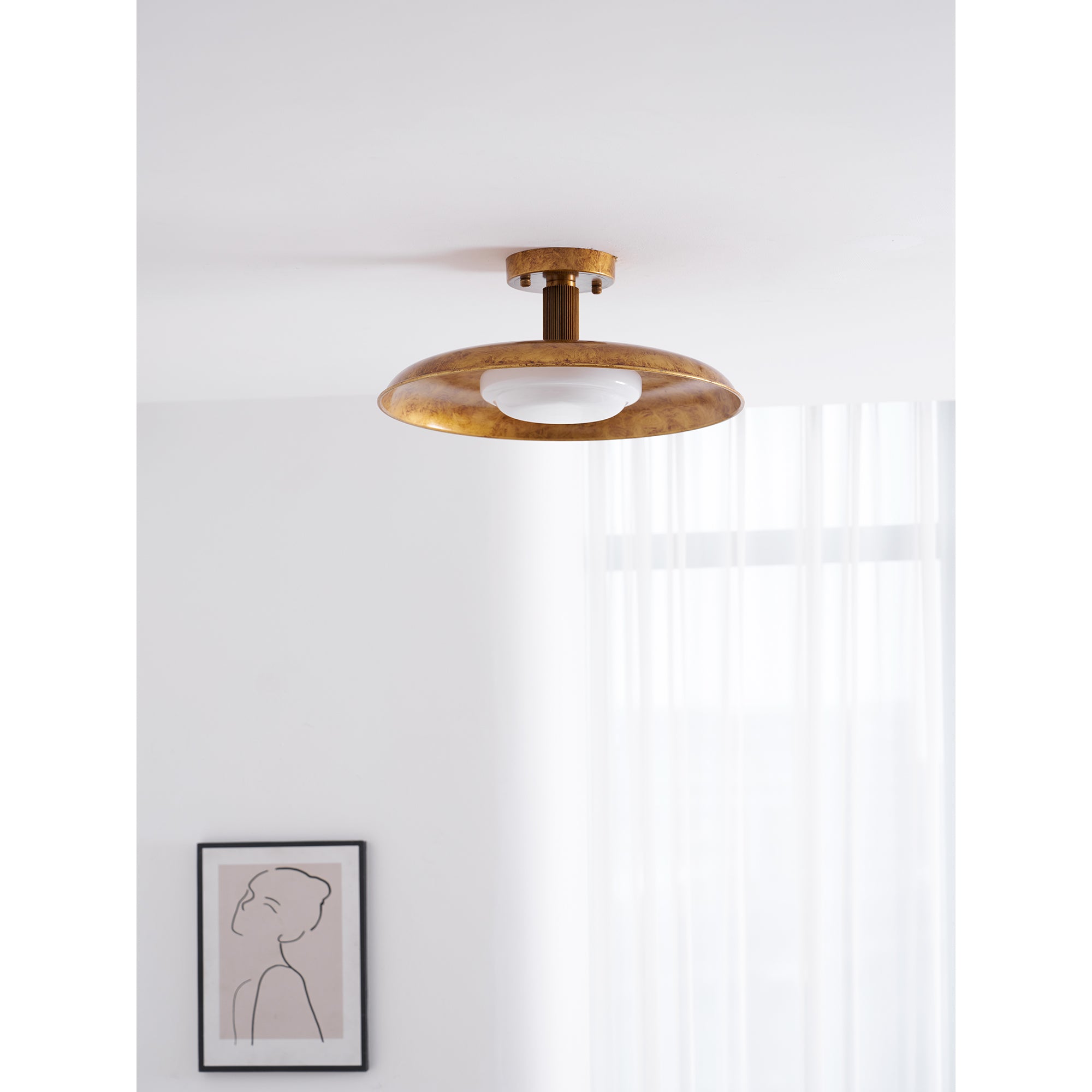 Pot-Lid Style Flat-Panel Ceiling Light