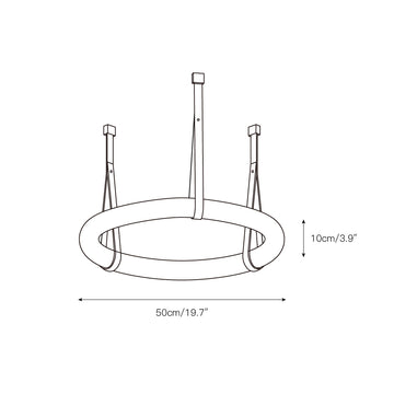 Oslo Alabaster Chandelier A – detail 3 — Dimension drawings 1
