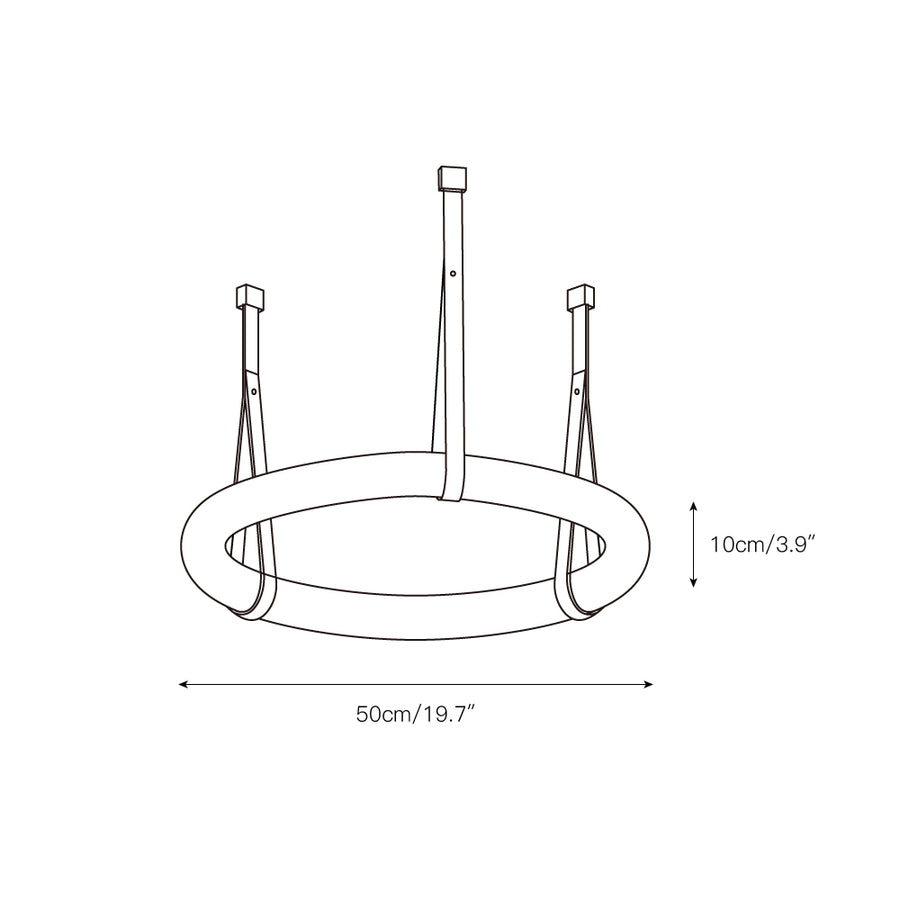 Oslo Alabaster Chandelier A – detail 3 — Dimension drawings 1