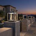 Load image into Gallery viewer, Square Frame Fence Post Outdoor Light
