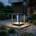 Load image into Gallery viewer, Square Frame Fence Post Outdoor Light
