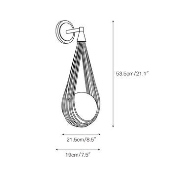 Ova Wall Lamp – detail 3 — Dimension drawings 1