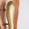 Load image into Gallery viewer, Oyster Hammered Onyx Sconce
