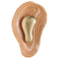 Load image into Gallery viewer, Oyster Hammered Onyx Sconce
