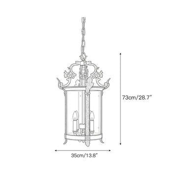Pagoda Pendant Lamp – detail 3 — Dimension drawings 1