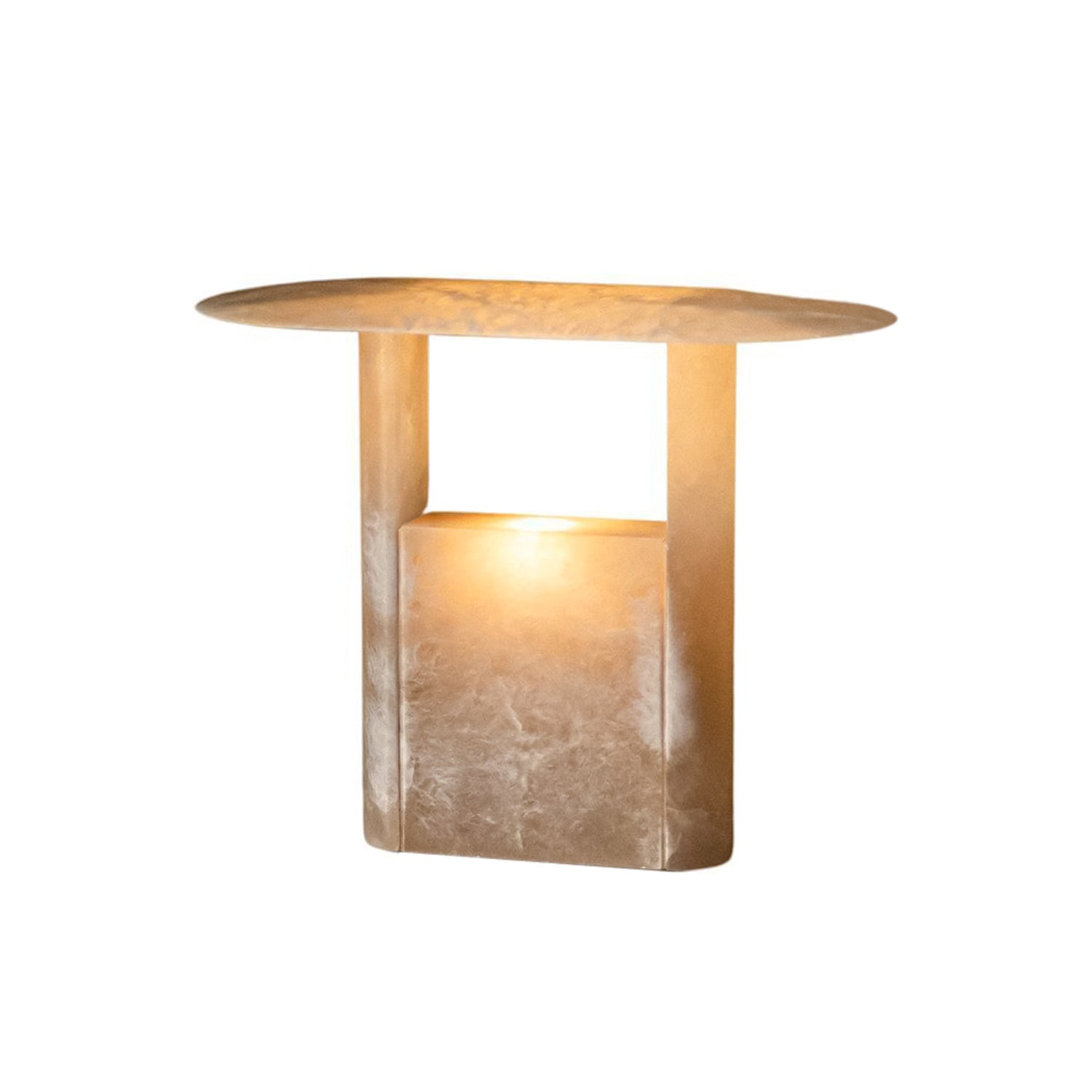 Pagoda Alabaster Table Lamp