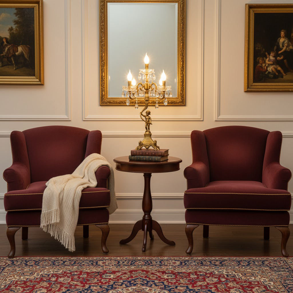 Pairpoint Candlestick Table Lamp