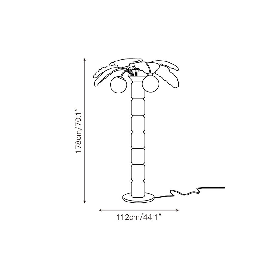 Palm Beach Outdoor Floor Lamp – detail 4 — Dimension drawings 2
