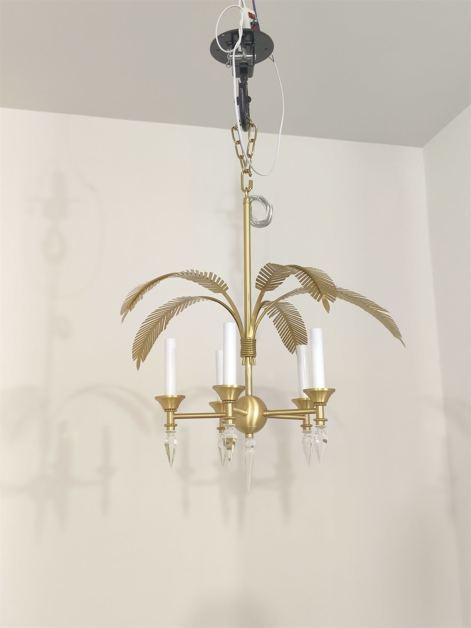 Palm Frond Chandelier