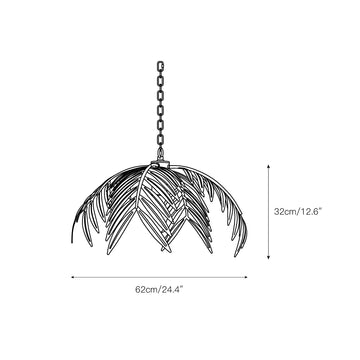 Palm Pendant Light – detail 3 — Dimension drawings 1