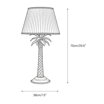 Palm Tree Table Lamp – detail 3 — Dimension drawings 1