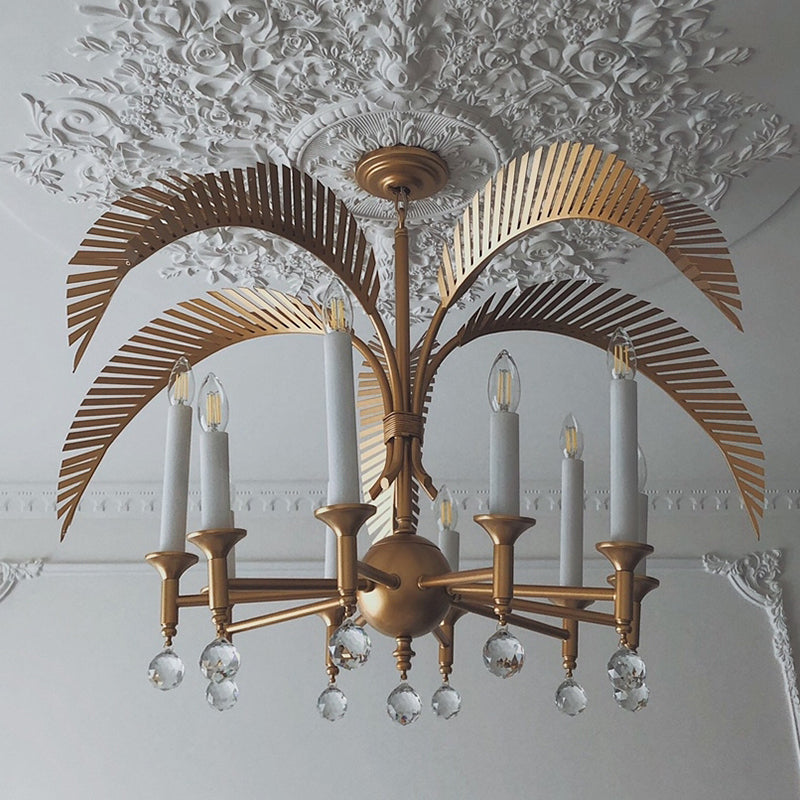 Palm Frond Chandelier