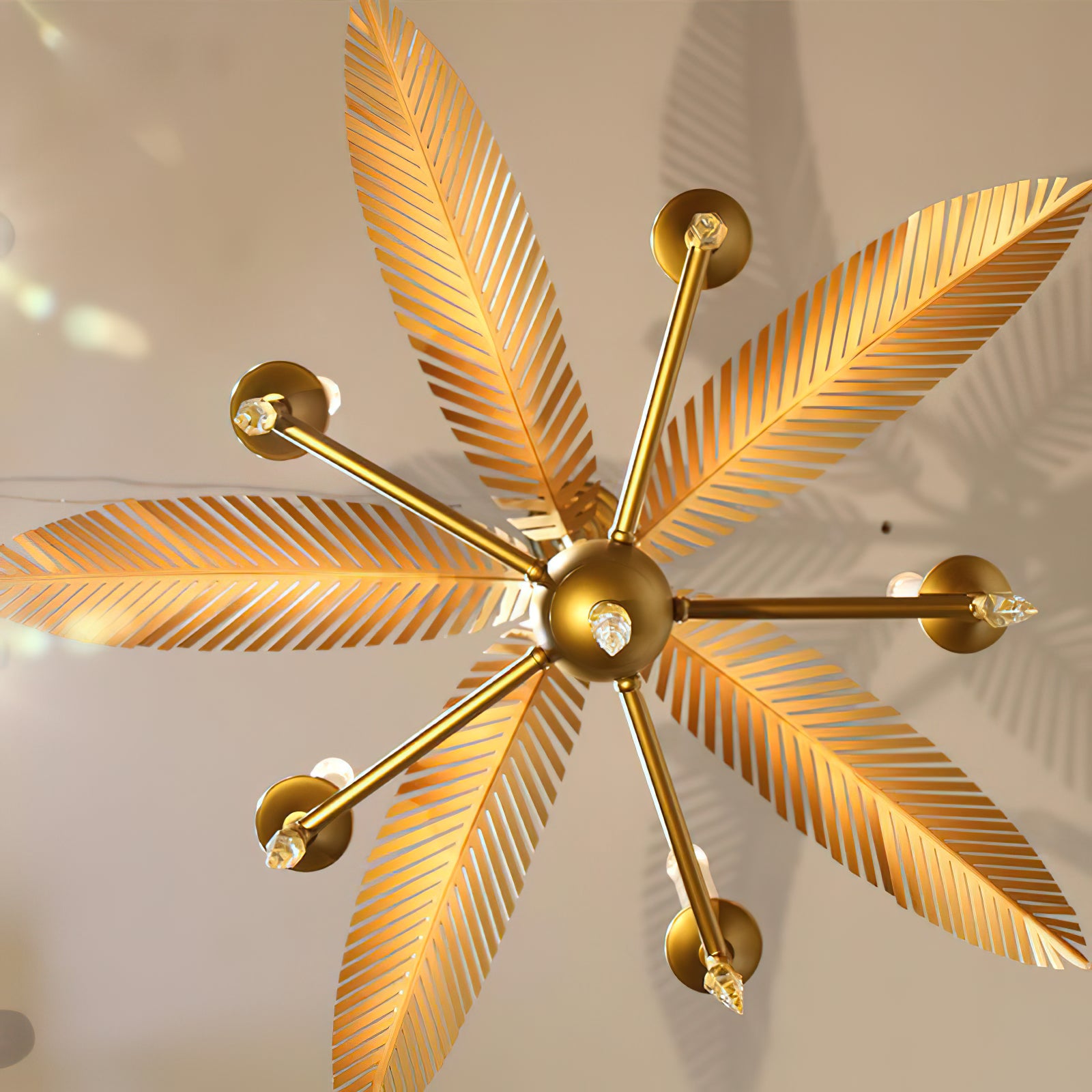 Palm Frond Chandelier