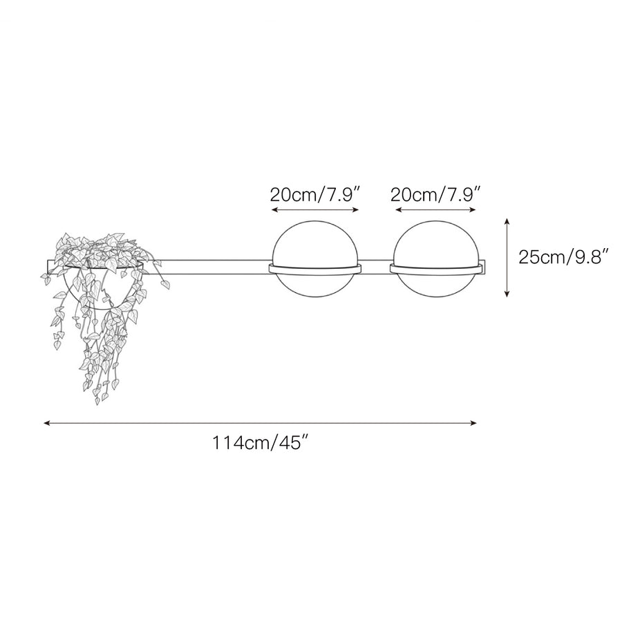 Palma Wall Lamp – detail 7 — Dimension drawings 4