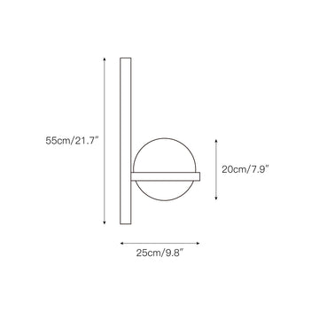 Palma Wall Lamp – detail 4 — Dimension drawings 1